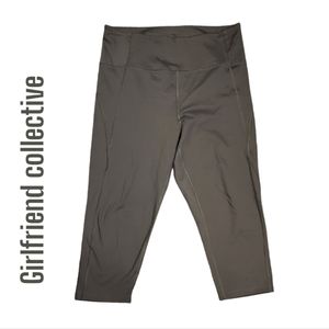 Girlfriend collective High-Rise cropped gray leggings size xl